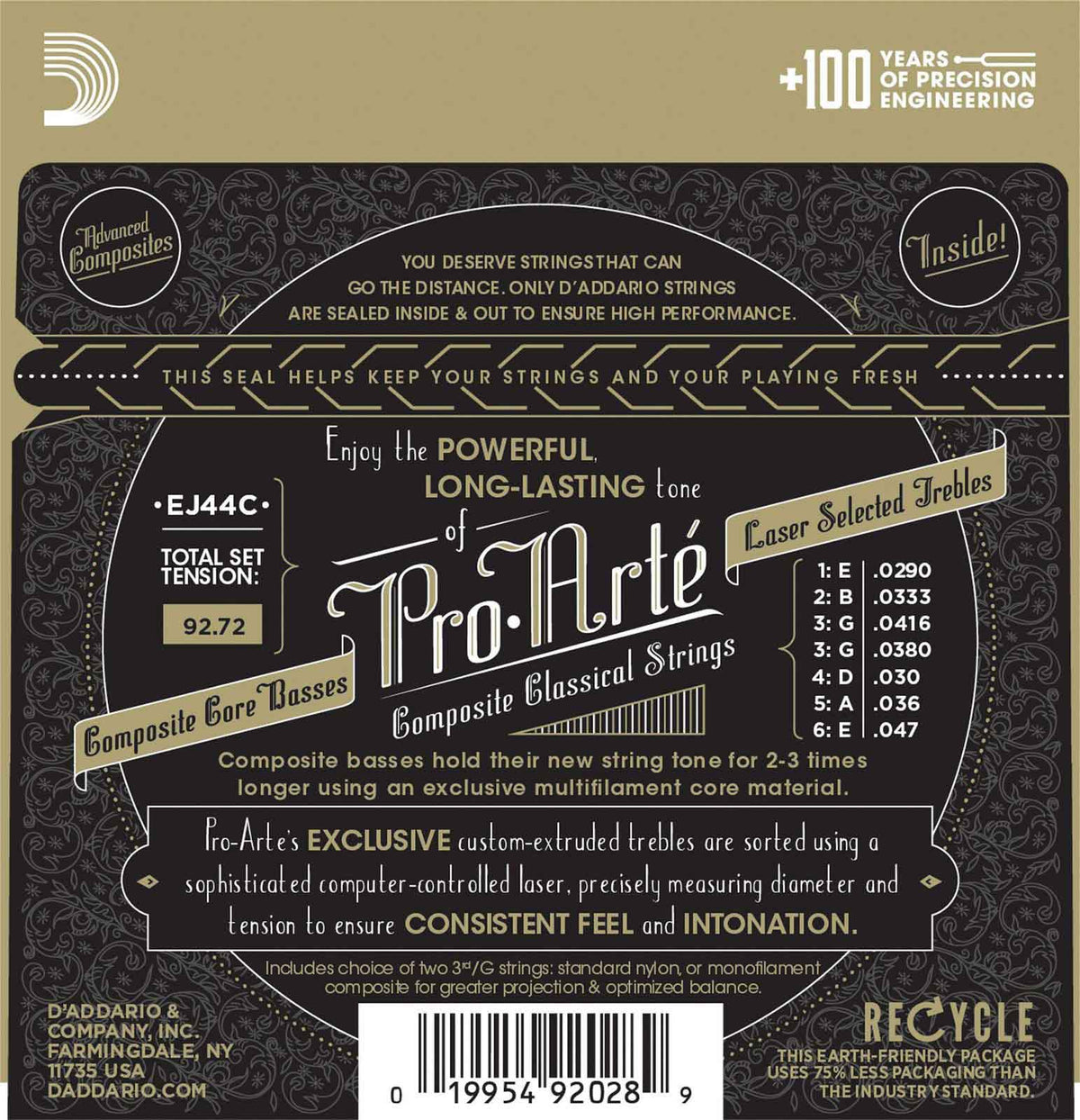 EJ44C PRO ARTE COMPOSITE VERY HIGH TENSION