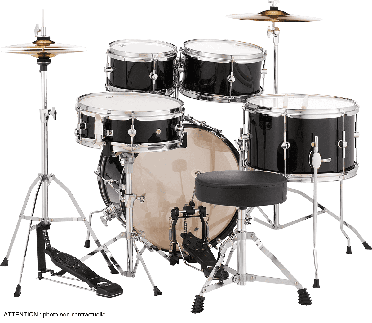ROADSHOW JUNIOR 16 JET BLACK + SOLAR CYMBALS