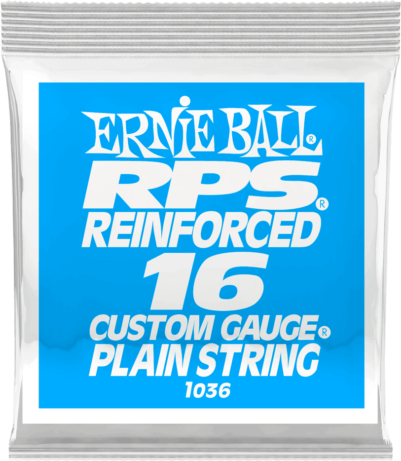 .016 RPS REINFORCED PLAIN ELECTRIC GUITAR STRINGS