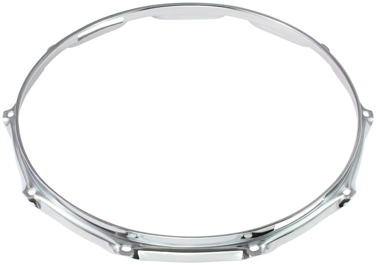 HB25-14-10S - Cerchio 14" 10 Tiranti Lato Risonante Ottone Cromato Super Tripla Flangia 2.5mm