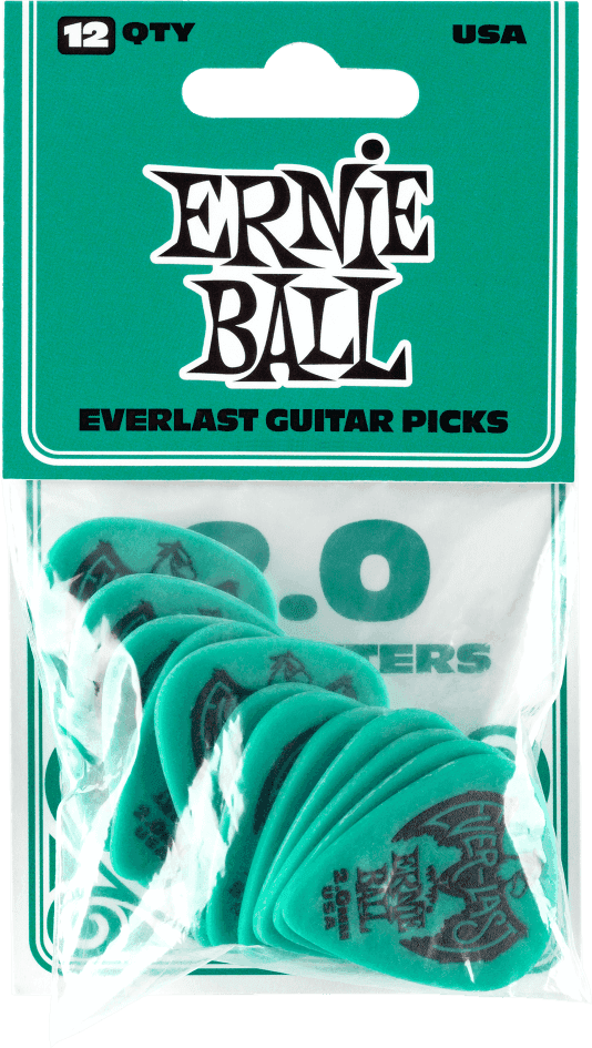 Plettri Everlast Bustina da 12 Blu ghiaccio 2mm