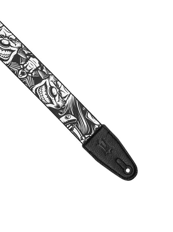 TATTOO SERIES - 5 CM POLYESTER LEATHER TIP WITH TATTOO MOTIFS - DESIGN 001