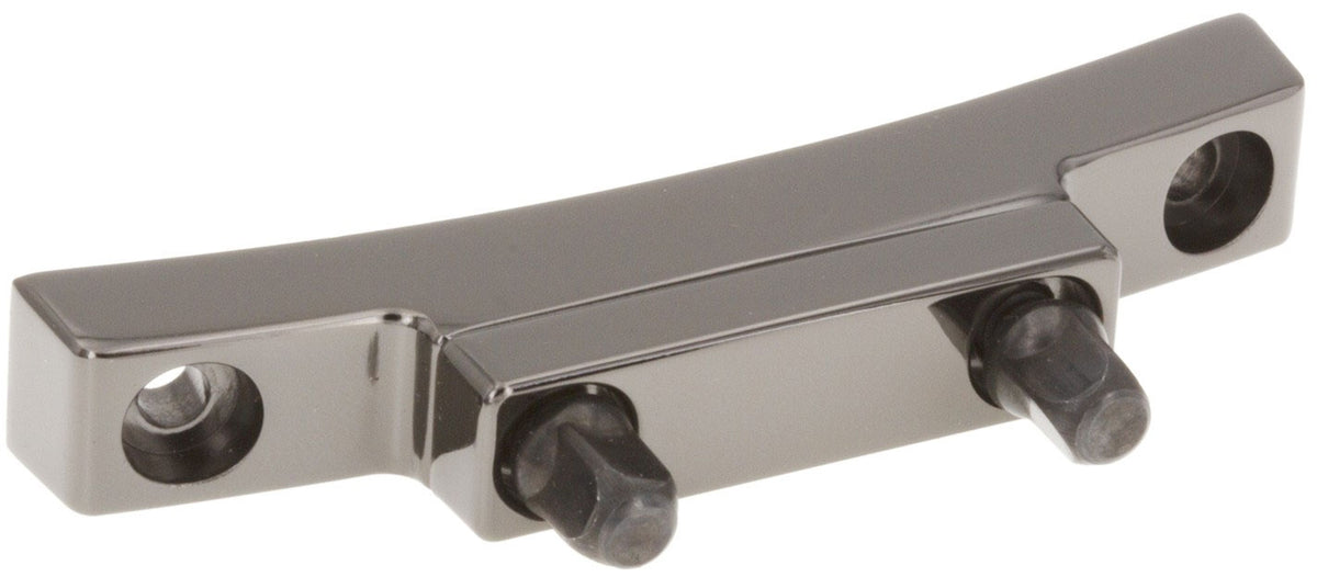STOB5-BK - Piastra di testa Pressofuso "Deluxe" Tendicordiera Cordiera Nero 62mm
