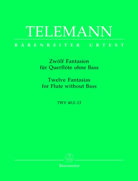Telemann G.P. - Zwolf Fantasien Fur Querflote Ohne Bass TWV 40:1-12 - Flute
