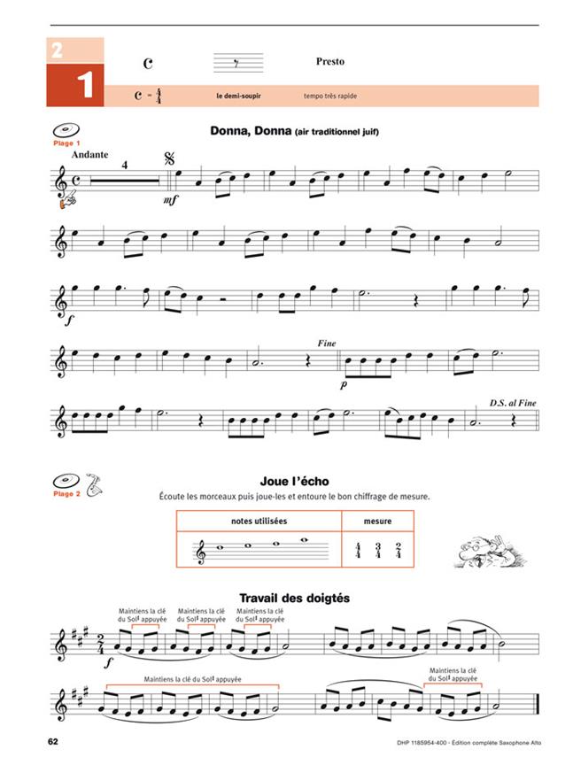 Écouter Lire Et Jouer Edizione Completa Sassofono Contralto