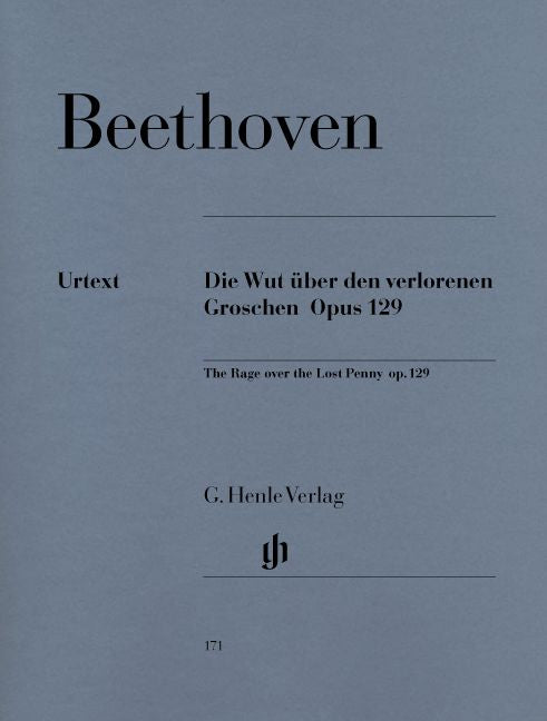 Beethoven L.V. - Alla Ingharese Quasi Un Capriccio in sol maggiore Op. 129 [La collera per il soldo perduto]