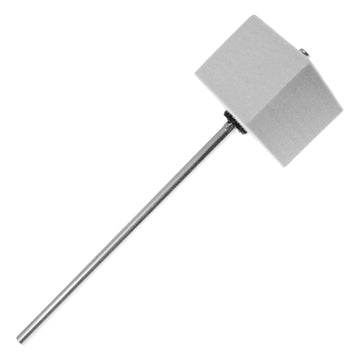 306S Battente Pedale GC Feltro Quadrato Bianco Asta Cromata