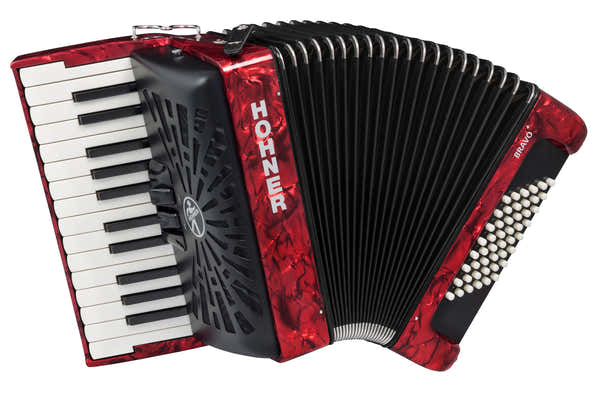 Hohner BRAVO II 48 ROSSO