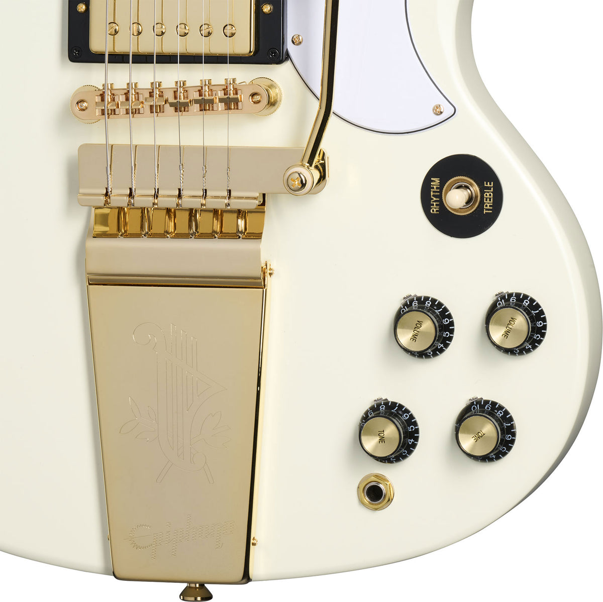 Les Paul SG Custom 1963 Maestro Vibrola Bianco classico IBGCSO