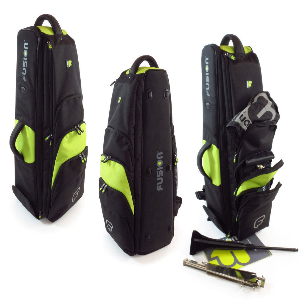 Premium Black/Green Bass Trombone Case