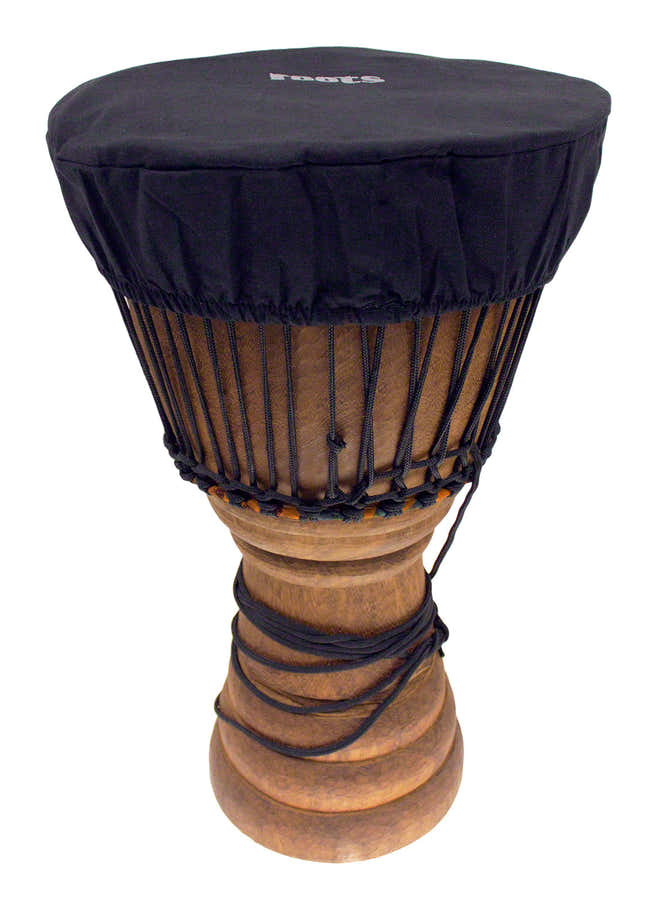 Custodia Protezione Pelle Djembe 35-38 CM Cotone Nero