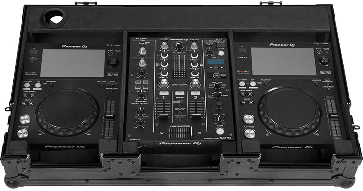 Flight Consolle 10'' XDJ700 e DJM450 Nero