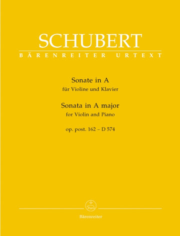 Schubert Franz - Sonata per Violino e Piano in La maggiore Op. Post. 162 D 574