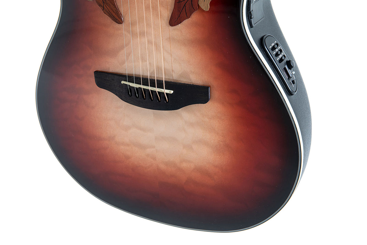 Chitarre Elettroacustiche Celebrity Elite Plus Mid Cutaway Lefthand Ruby Burst
