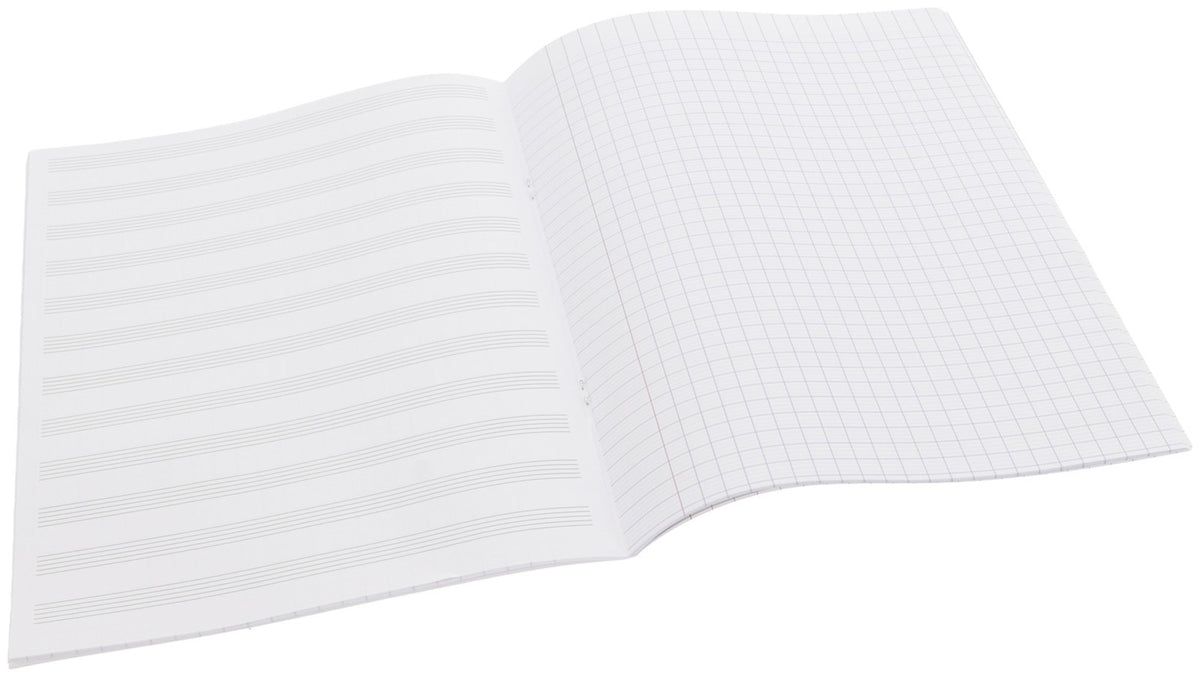 Quaderno di musica 12 Pentagrammi + pagine Seyes - 48 pagine