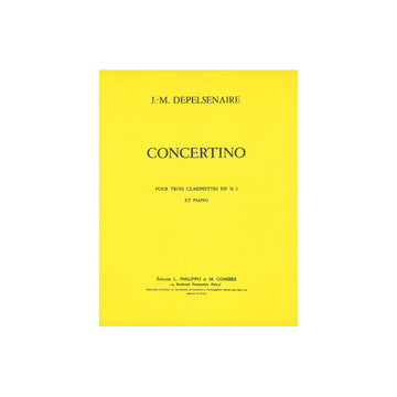 Depelsenaire - Concertino - 3 Clarinettes Sib et Piano