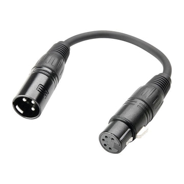ADAPTER DMX XLR 5-POLES F TO XLR 3-POLES M 0.2 M