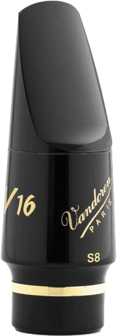 NEW! VANDOREN SOPRANO SAXOPHONE V16 S8 HARD RUBBER MOUTHPIECE