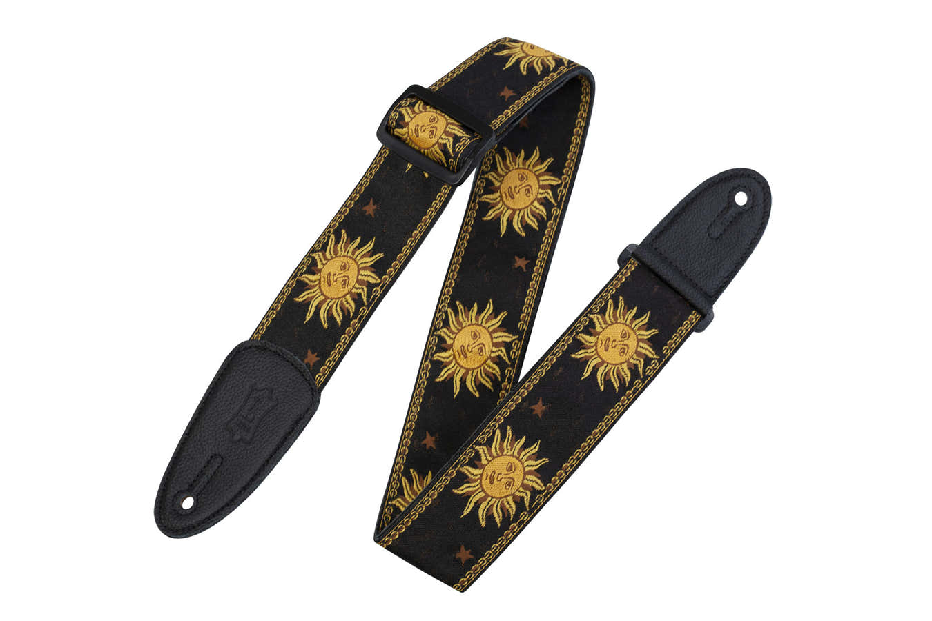 5 CM POLYPROPYLENE & LEATHER WITH BLACK SUN PATTERNS