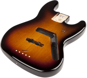 STANDARD JAZZ BASS CORPO IN ONTANO, SUNBURST MARRONE