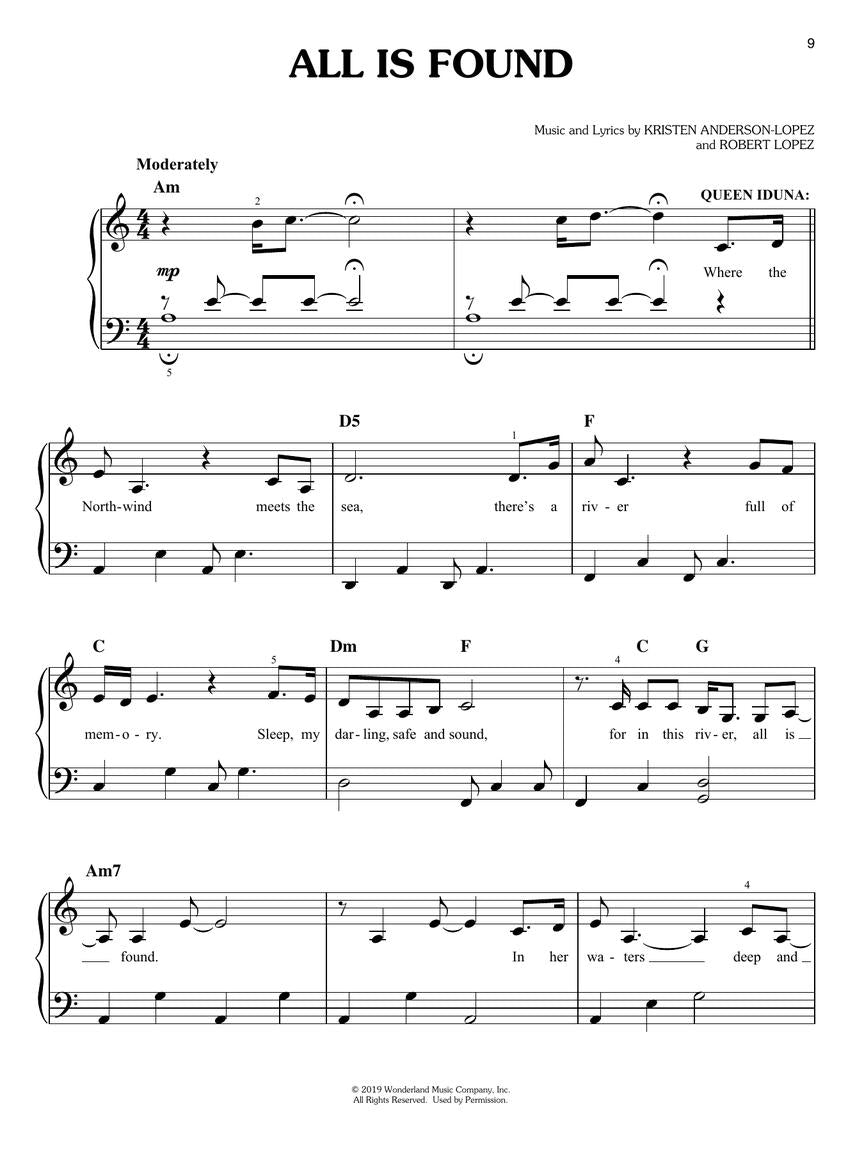 Lopez - Frozen II - Pianoforte facile