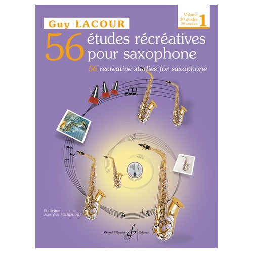 56 Études Récréatives Vol.1 Sassofono - Lacour