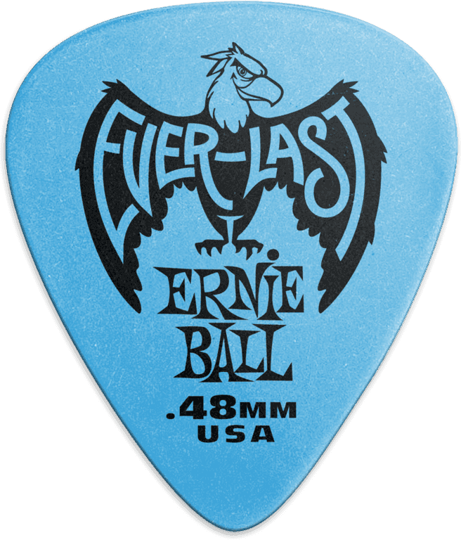 Plettri Everlast Bustina da 12 Blu 0,48mm