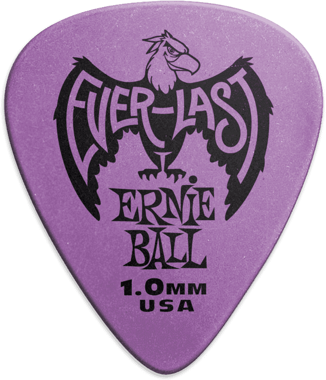 Plettri Everlast Bustina da 12 Viola 1mm