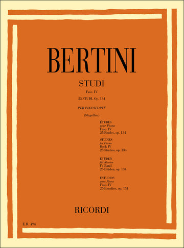 25 Studi Per Il 4Ç Grado Op. 134