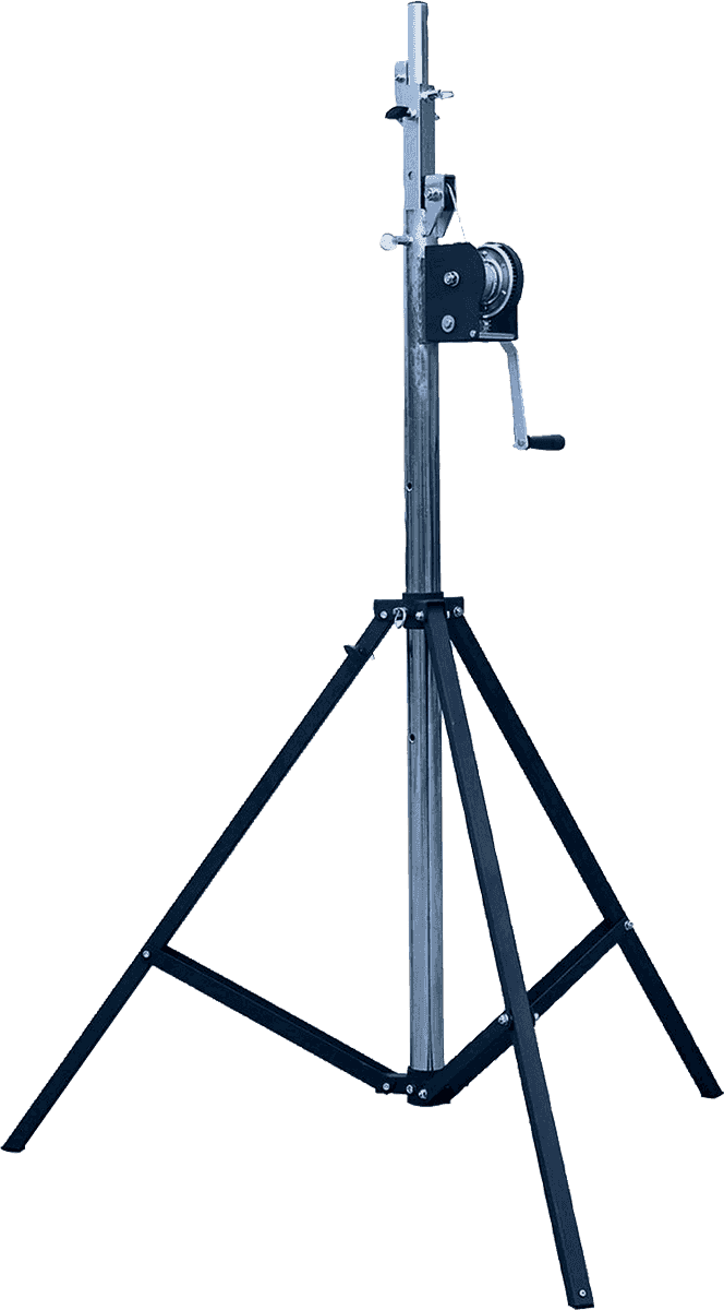 Quiklok SLS15 LIGHT STAND WITH CRANK BLACK/CHROME