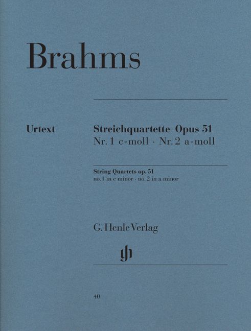 Brahms J. - String Quartets In C Minor And A Minor Op. 51