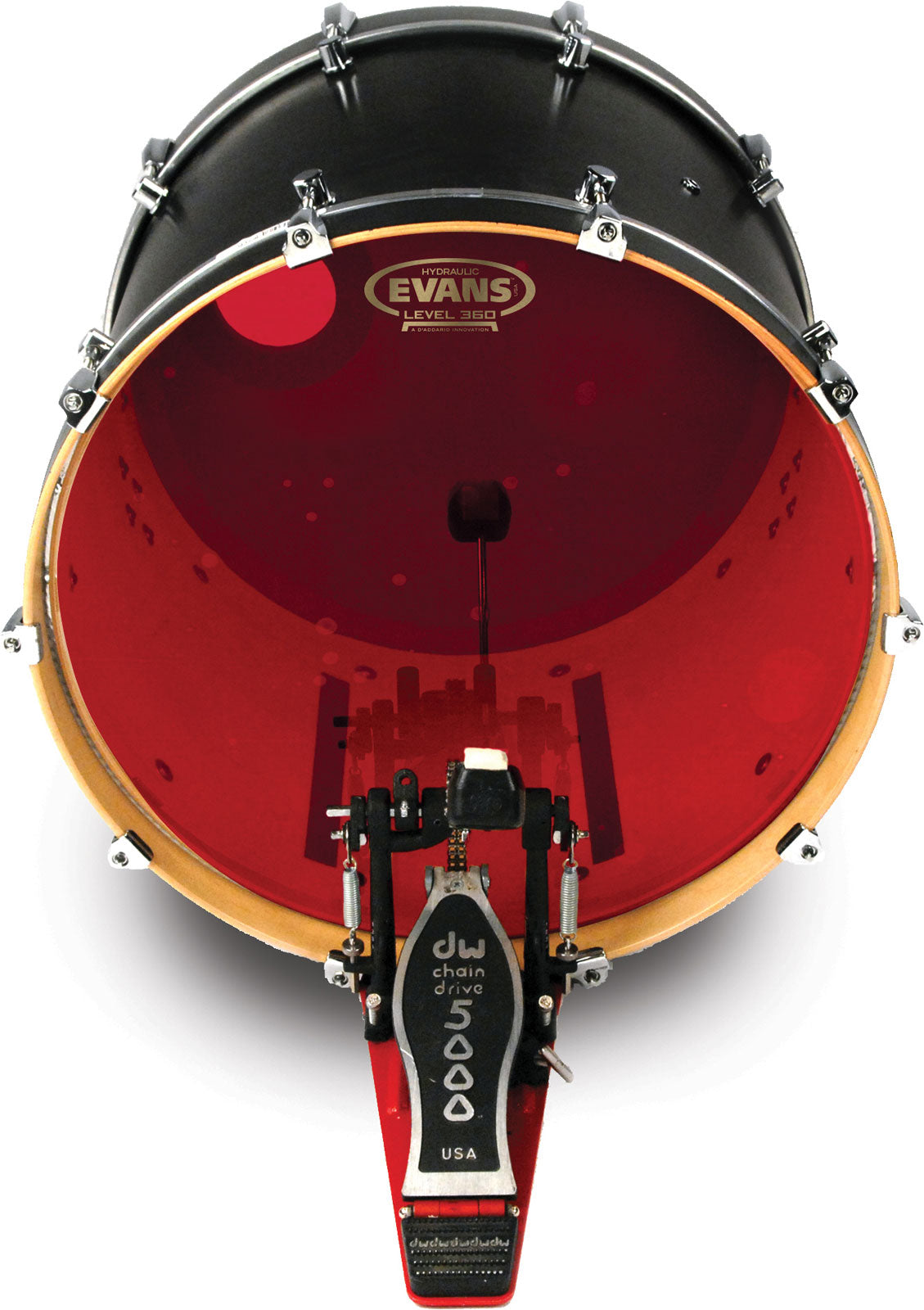 HYDRAULIC BASS DRUM HEAD RED 22 - BD22HR