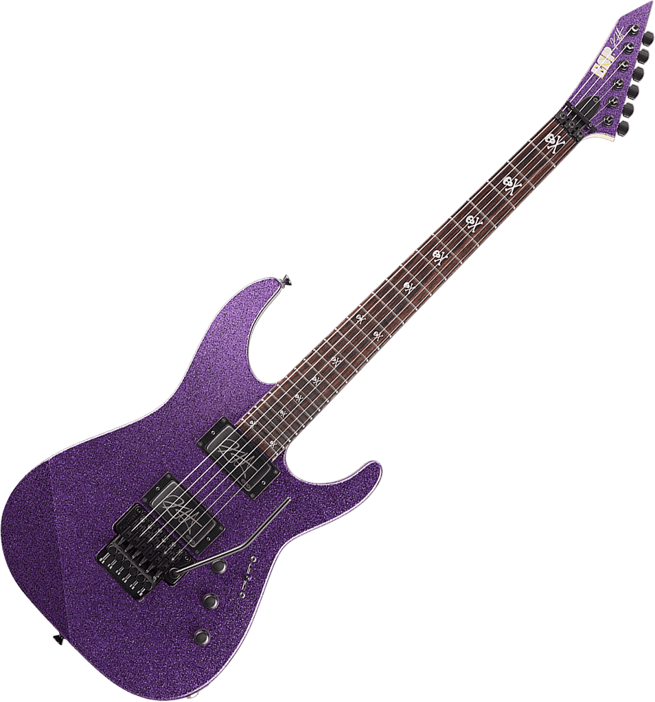 Kh2-Psp Custom Shop Signatures Kirk Hammett Glitter Violet