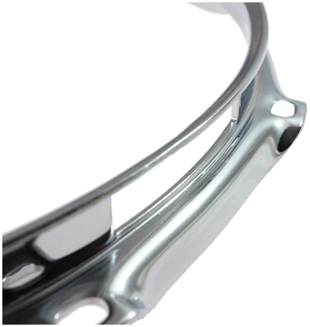 HB25-14-10S - Cerchio 14" 10 Tiranti Lato Risonante Ottone Cromato Super Tripla Flangia 2.5mm