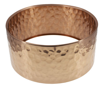 SHBZ14065 - 14"X6.5" Fusto In Bronzo Martellato - Cassa Chiara