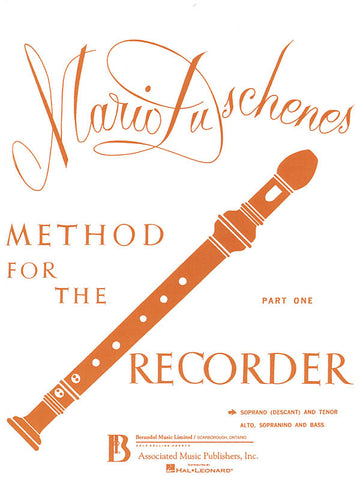 Duschenes Mario - Method For The Recorder Part 1 - Flute A Bec Soprano & Ténor