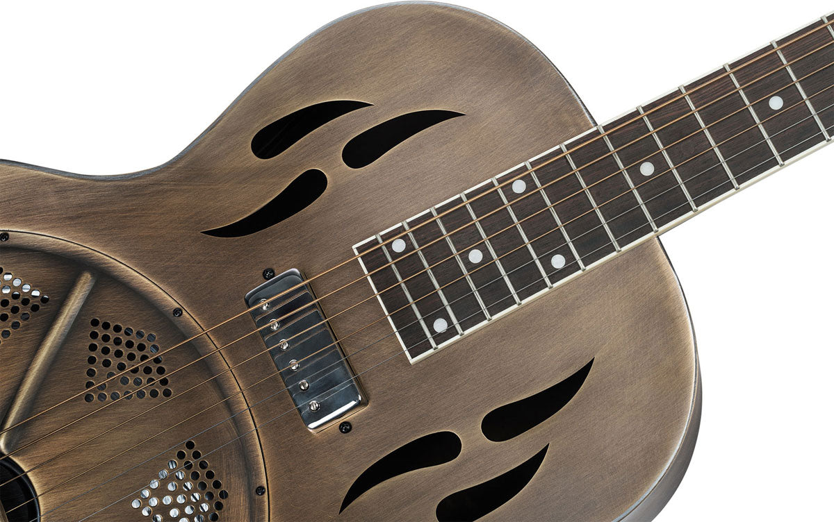 Americana 4/4 Chitarra resonator + custodia morbida professionale