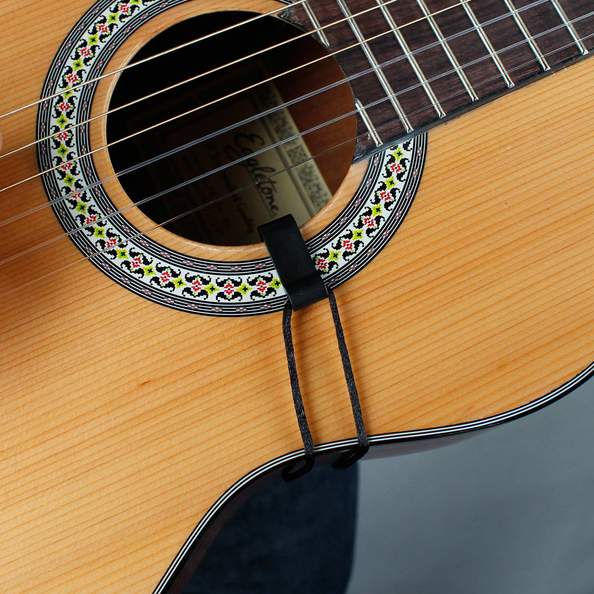 CGS100 Cinghia nera per chitarra classica