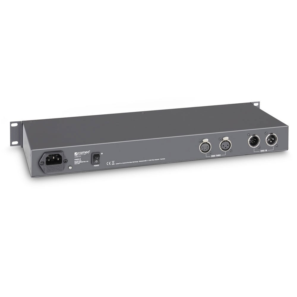 SB 6 DUAL - SPLITTER-BOOSTER DMX A 6 CANALI (XLR A 3 PUNTI E XLR A 5 PUNTI)