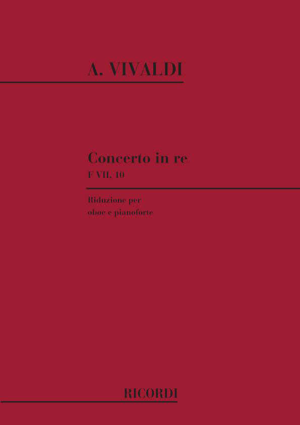 VIVALDI A. - Concerto in re RV 453 - F.VII/10 - Oboe e archi