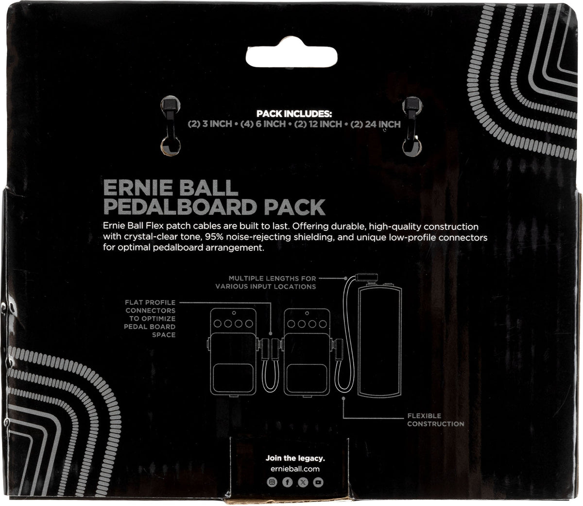 Pack 10 Cavi Patch Flex - Nero