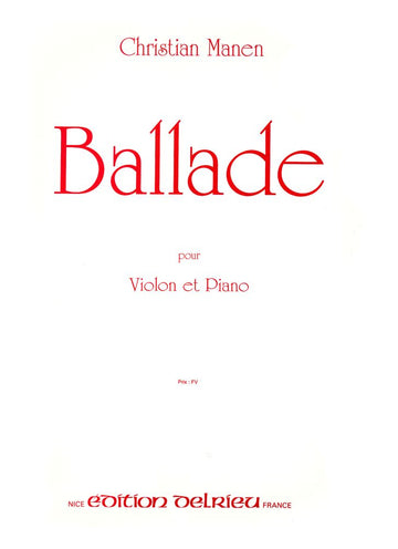 Manen Christian – Ballata – Violino
