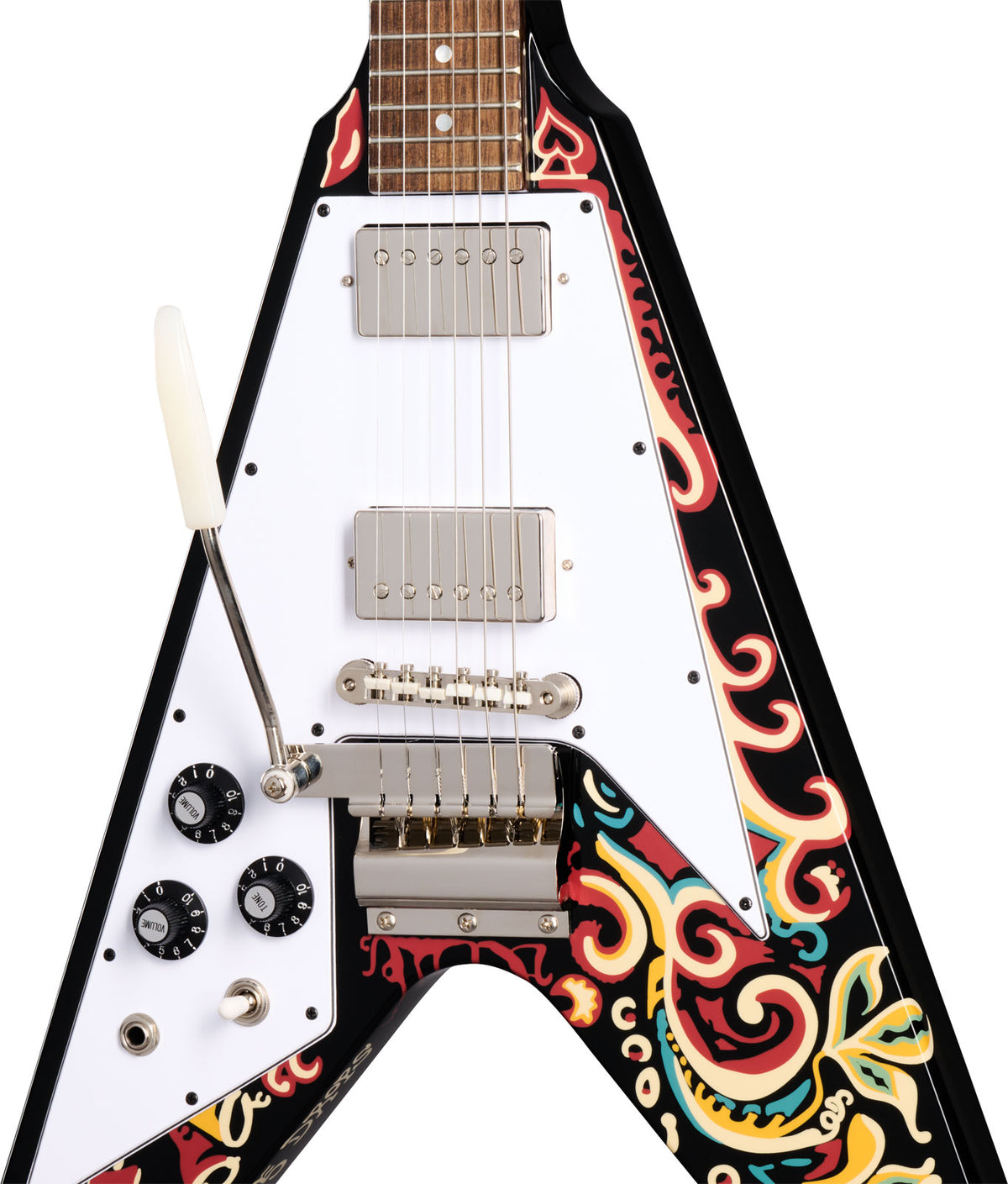 Flying V Signature Jimi Hendrix "Love Drops" Lh Ebano