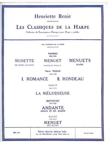 Les Classiques de la Harpe No. 1