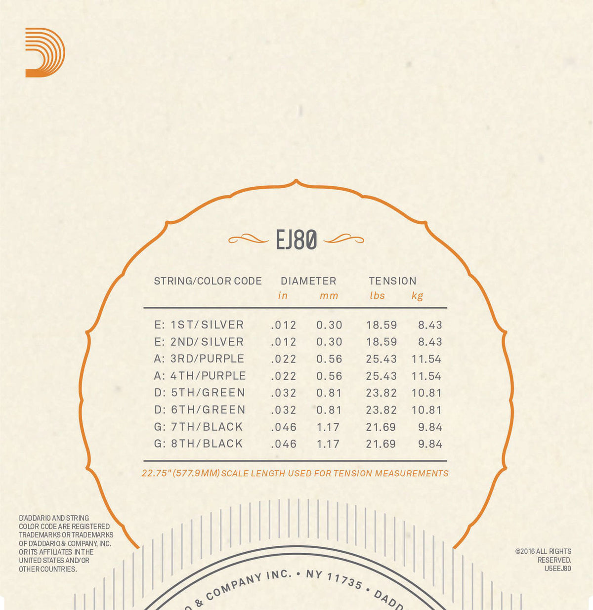 EJ80 STRINGS FOR MANDOLIN MEDIUM 12-46