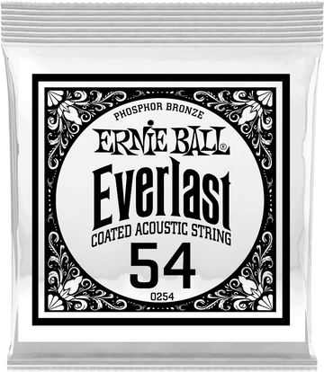 .054 EVERLAST COATED PHOSPHOR BRONZE ACOUSTIC GUITAR STRINGS