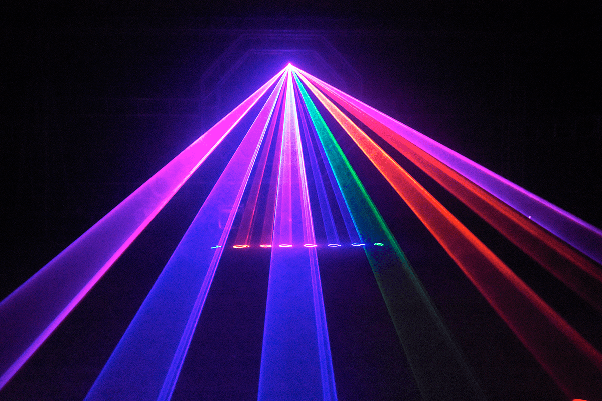 SPECTRUM 1500 RGB - LASER POLICROMO VERDE ROSSO BLU