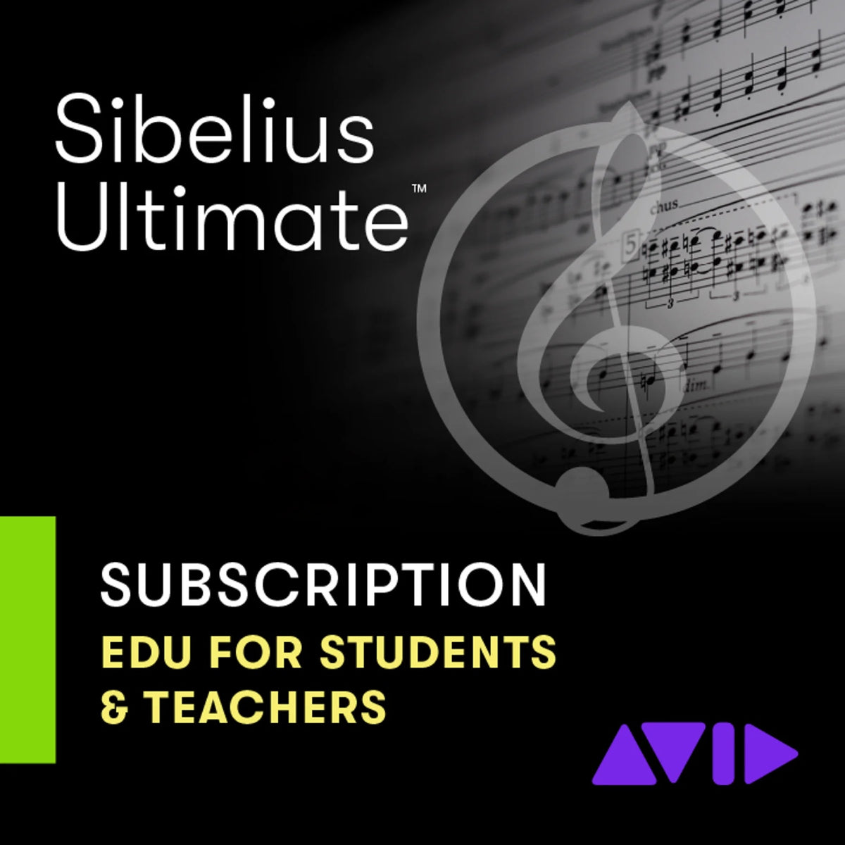 AVID Abbonamento Sibelius Ultimate 1Y Istruzione
