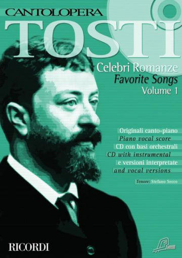 TOSTI F. P. - CANTOLOPERA: CELEBRI ROMANZE + CD VOL.1 - CANTO E PIANOFORTE