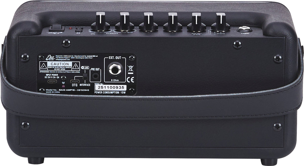 BAIO Amp 15 - ampli compatto con modelli + effetti + Bluetooth